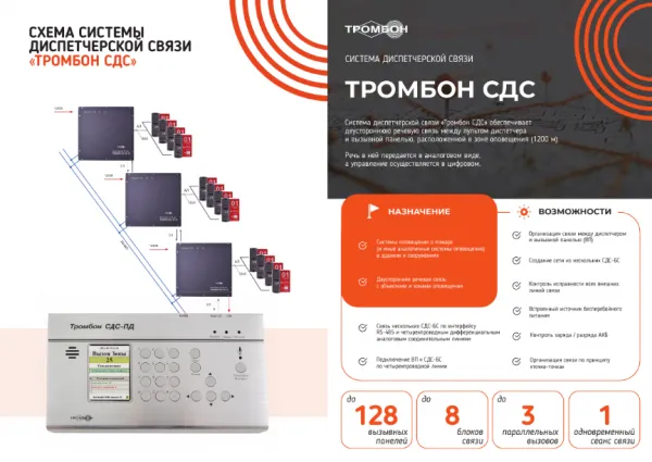 Брошюра Система обратной речевой связи Тромбон СДС Брошюра Система обратной речевой связи Тромбон СДС